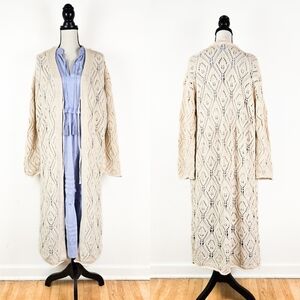 🦋LAST🦋 NWT Storia Diamond Knit Long Cardigan, Size Large